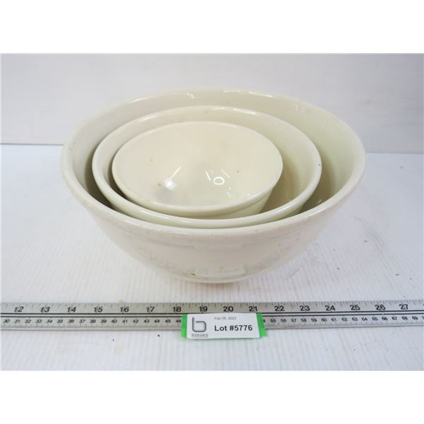 (3) Vintage Mixing Bowls