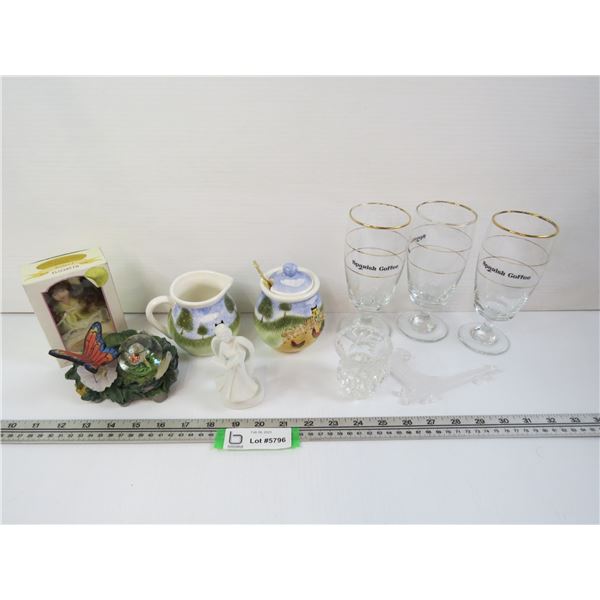 Glasses - Creamer & Sugar Dish - Misc Items
