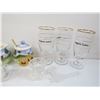 Image 2 : Glasses - Creamer & Sugar Dish - Misc Items