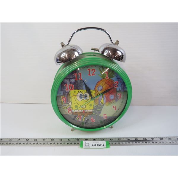 Sponge Bob Square Pants Clock (untested - missing battery cover)
