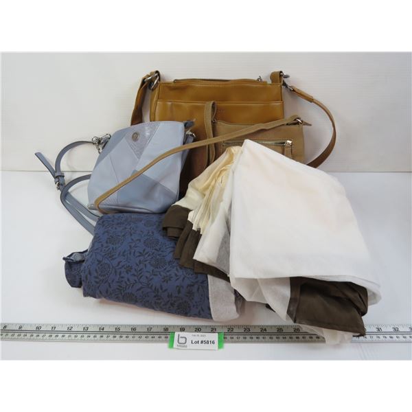 (3) Purses - Material