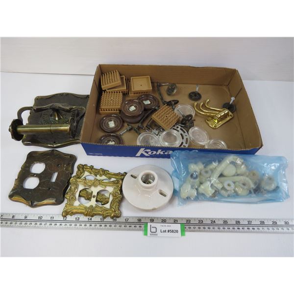 Furniture Leg Coasters - Vintage Cabinet Handles - Electrical Items