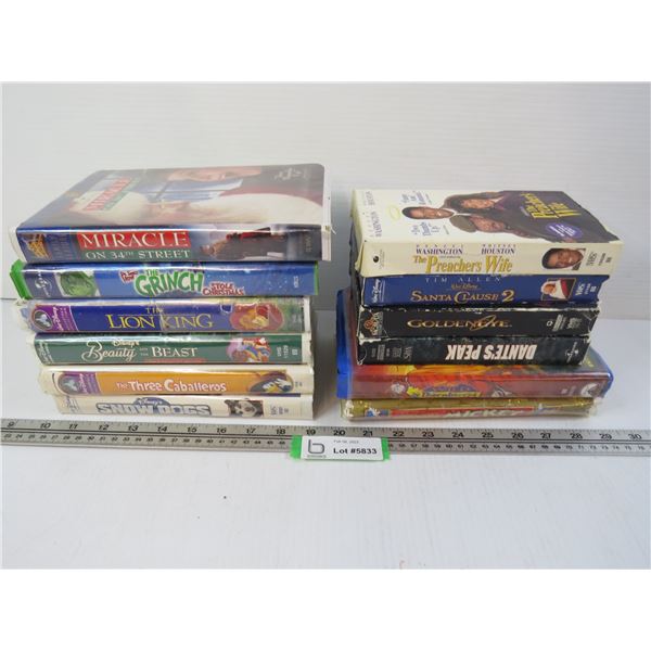 (12) VHS Tapes