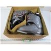 Salmon Ski Boots (size 10)