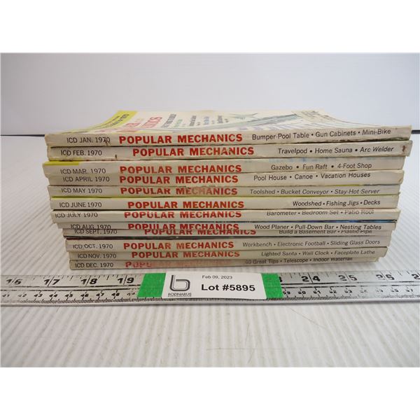 Complete Year of Popular Mechanics-1970