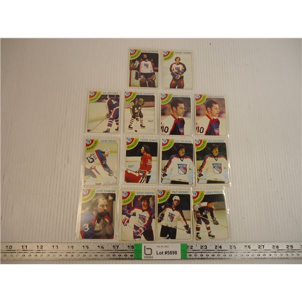 1978-79 O-Pee-Chee-(14) New York Ranger Player Cards