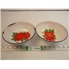 Image 1 : (2) Enamelware Bowls
