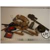 Image 1 : Pipe Wrench,assorted tools,color sample item and misc. items