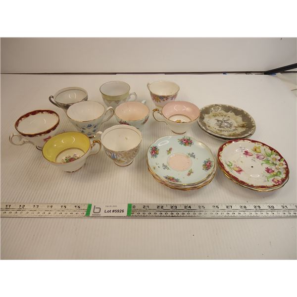 (9) Cups and (8) Saucers