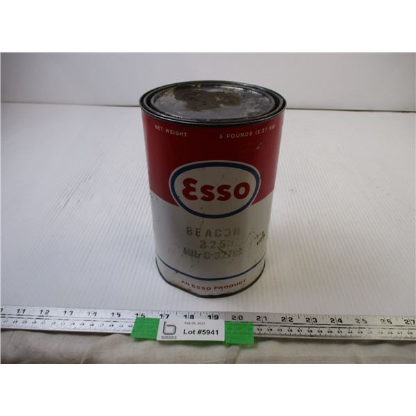5 Pound Esso Tin w/ Contents