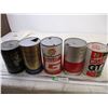 Image 4 : (5) Oil Tins (Gulf, Esso, Castrol, Texaco)