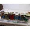 Image 4 : (6) Oil Tins (Mobil Jet, Aeroshell, Turbo)