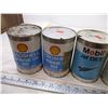 Image 2 : (6) Oil Tins (Mobil, Aeroshell)