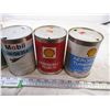 Image 3 : (6) Oil Tins (Mobil, Aeroshell)