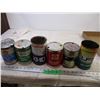 (6) Oil Tins (Gulf Lube, Aeroshell Ford300)