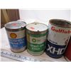 Image 2 : (6) Oil Tins (Gulf Lube, Aeroshell Ford300)