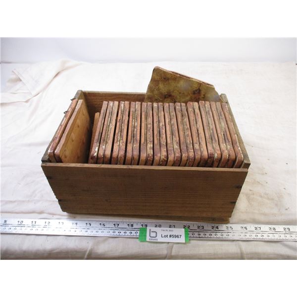 Wooden Box w/ Tile