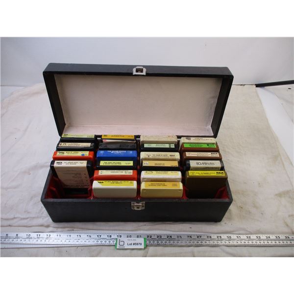 (21) 8-Tracks w/ Case