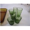 Image 4 : (6) Green Glasses w/ Misc