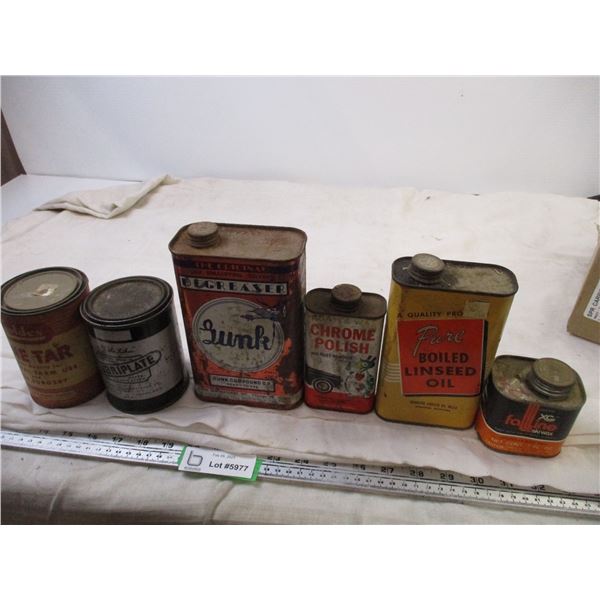 Lot of Tins (Gunk, Goldex, Turtle Wax)