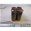 Image 1 : 2X the Bid Price- (2) Drive-n-save Outboard Motor Oil Tins (FULL)