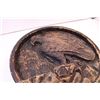 Image 2 : Wooden Disk Carved w/ and Eagle