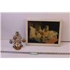Image 1 : Framed Vintage Picture + Famliy Tree Picture Frame