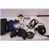Image 3 : Playstation 2 Bundle (Consol (Powers on), 3-Controllers, 17-Games, and Cables)