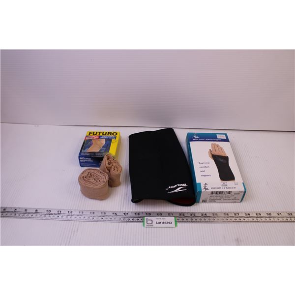 Wrist and Knee Supports and Elastic Bandages