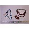 Image 1 : (2) Coloured Crystal Necklace Set