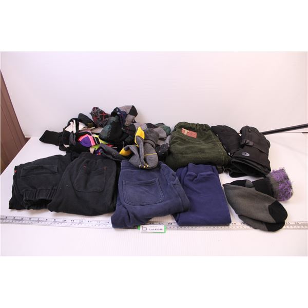 (5) Pairs of Assorted Kids Pants, Socks and a Pair of GLoves