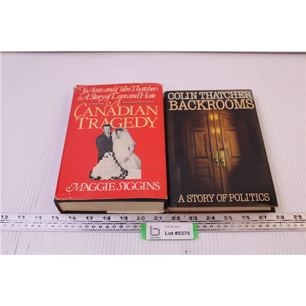 (2) Books -"A Canadian Tragedy" and "Backrooms"