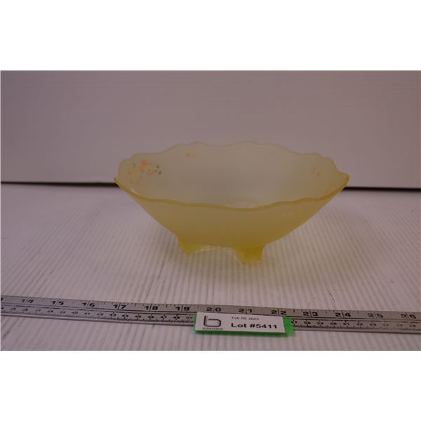 Vaseline Glass Bowl