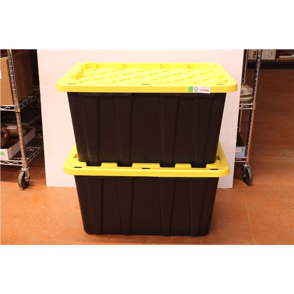 *2X the Bid Price (2) Heavy Duty Totes