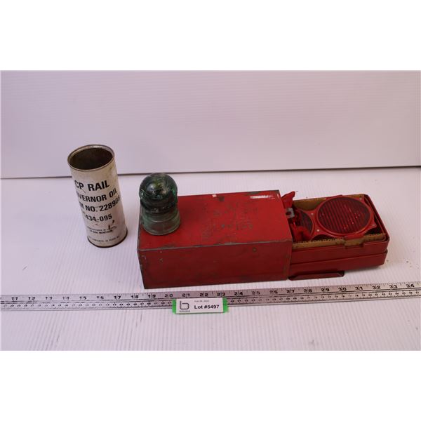 Grote Flameless Road Flares + CP Rail Can and Glass Insulator
