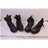 Image 1 : (2) Pairs of Size 10.5 Mens Boots (1 Pair with Spers)
