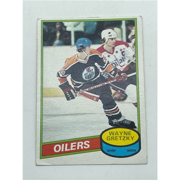 1980 Wayne Gretzky Rookie Card O-Pee-Chee #250 Wayne Gretzky Rookie Card