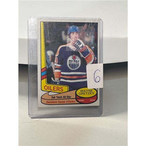 1980 Wayne Gretzky 2nd Team All Star O-Pee-Chee #87  #182 Checklist Ink On Back
