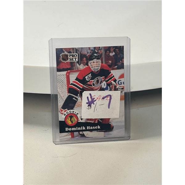 1991 Dominik Hasek Rookie Card NHL Pro Set #529