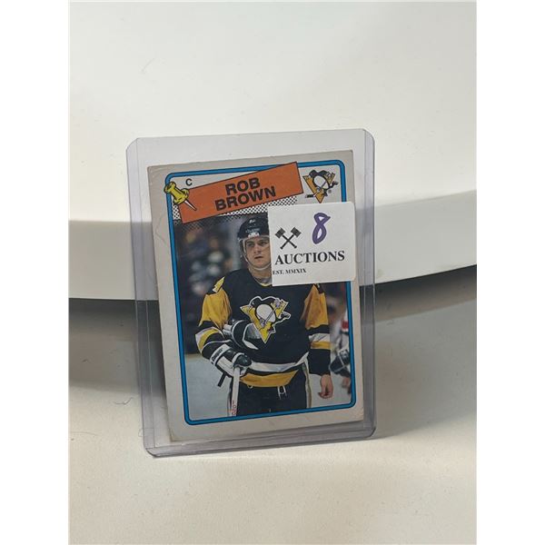 1987-88 Rob Brown Rookie Card O-Pee-Chee #109