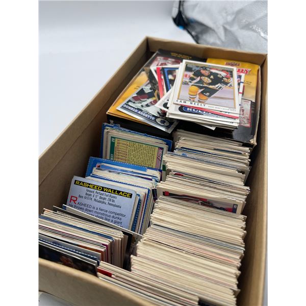 Shoe Box Full Of Hockey & Baseball Cards