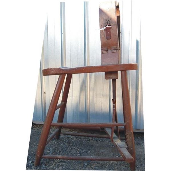 wooden antique stitching horse