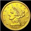 Image 1 : 1852 $2.50 Gold Quarter Eagle CLOSE UNC