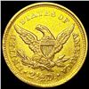 Image 2 : 1852 $2.50 Gold Quarter Eagle CLOSE UNC