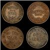 Image 2 : (4) Civil War Tokens NICELY CIRCULATED