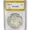 Image 1 : 1901-S Morgan Silver Dollar PGA MS60