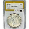 Image 1 : 1926-S Silver Peace Dollar PGA MS63+