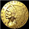 Image 1 : 1908 $2.50 Gold Quarter Eagle LIGHTLY CIRCULATED