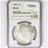Image 1 : 1880-S Morgan Silver Dollar NGC MS65