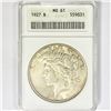 Image 1 : 1927 Silver Peace Dollar ANACS MS61